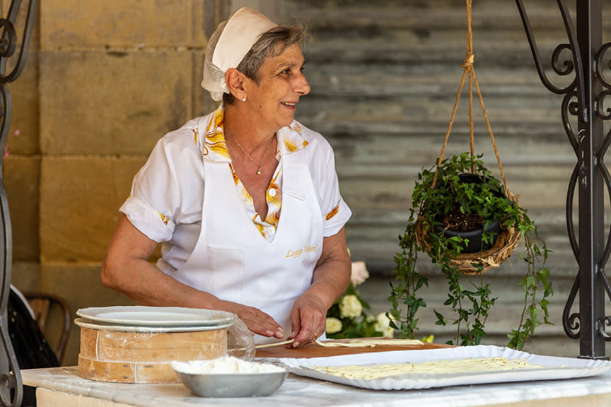 Pasta Making in Tuscan Maze Row Voices