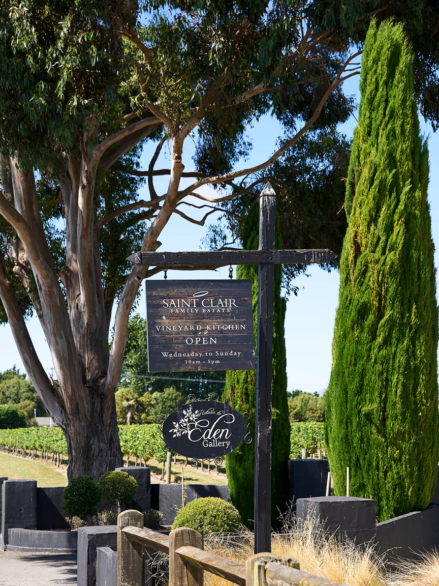 Sauvignon Blanc wine producers Saint Clair Family Estate in Marlborough, New Zealand