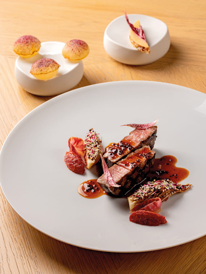 Pioneers of the Plate in Maze Row Voices features The Connaught Dishes by Chef Hélène Darroze at The Connaught in London